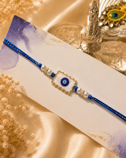 Royal Blue Evil Eye Rakhi