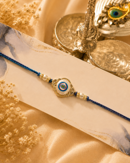 Floral Evil Eye Protection Rakhi