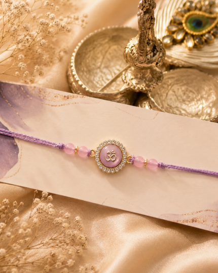 Lavender Om Divine Rakhi