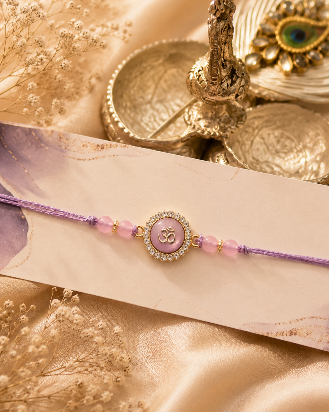 Lavender Om Divine Rakhi