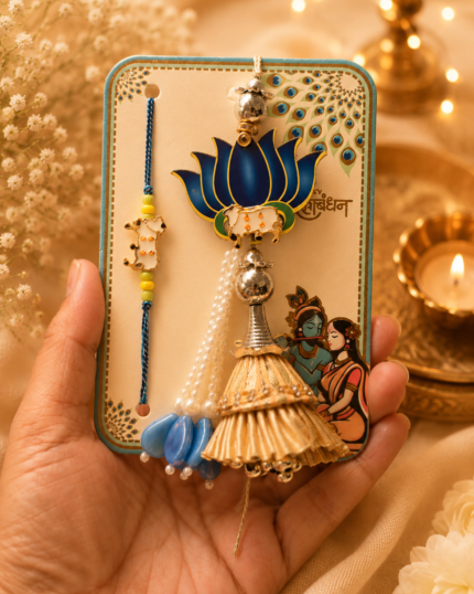 Royal Lotus Lumba & Rakhi Combo
