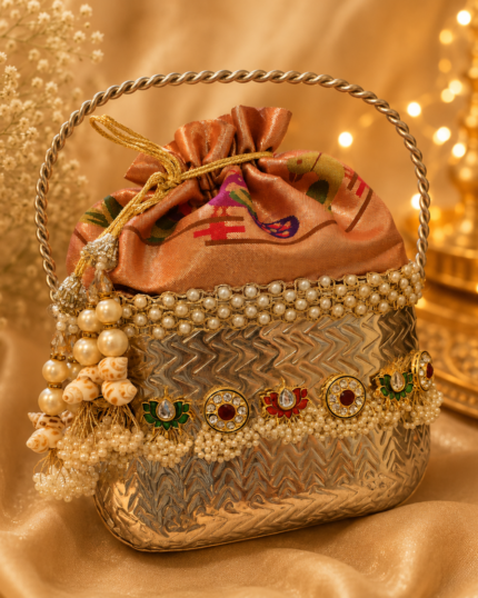 Heritage Pearl German Silver Potli