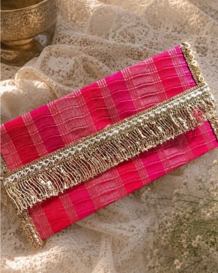 Heritage Brocade Money Envelope – Fuchsia Pink