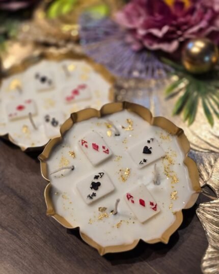 Royal Cards Decorative Candle