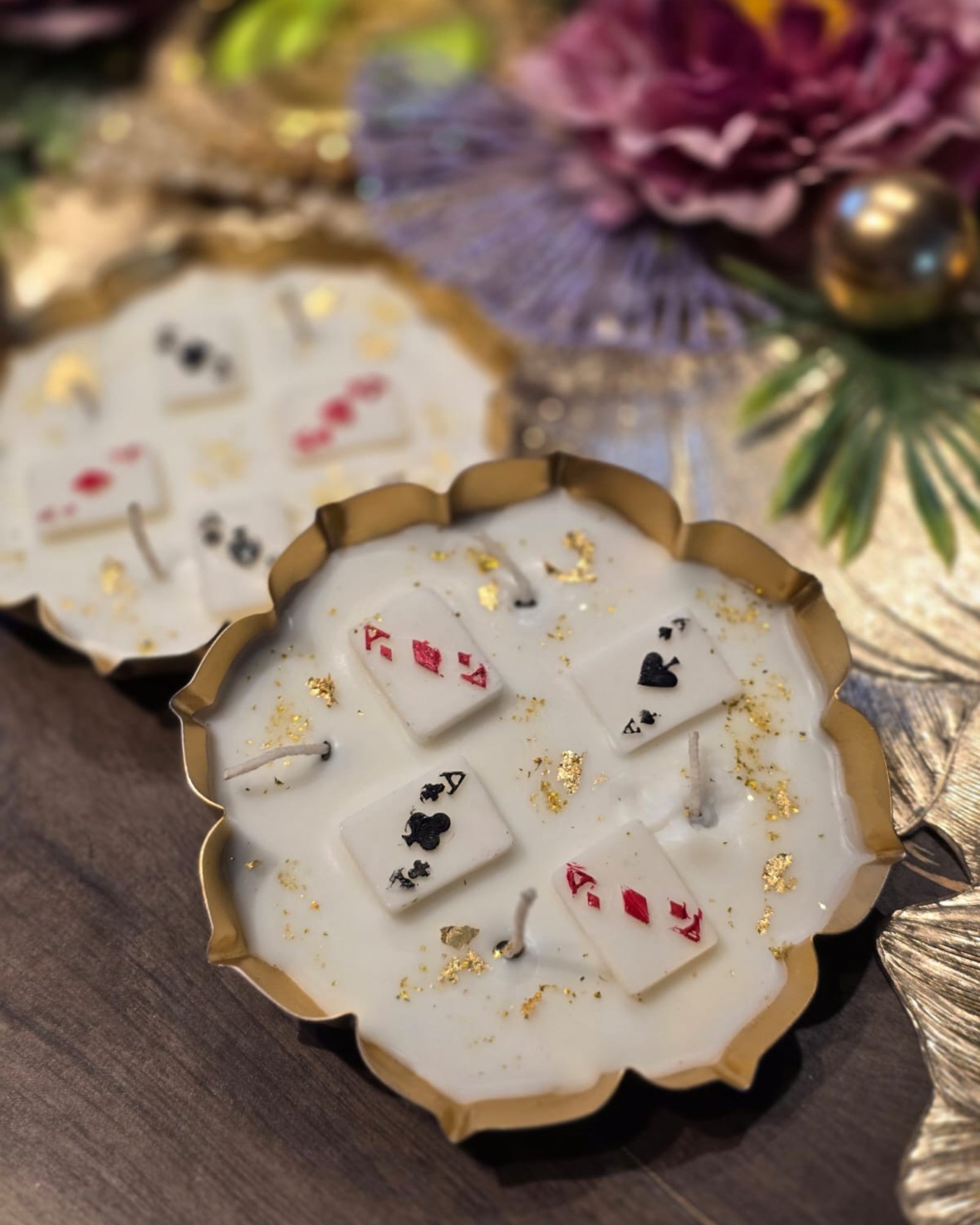 Royal Cards Decorative Candle